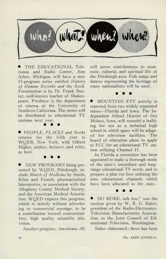 March of Medicine announced as a new series in the [November 1956 Association for Education by Radio-Television journal](/document/naeb-b018-f12/#95).